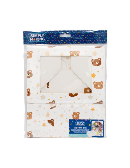 Simply Making Cupcake Doos 6 Baby Beertjes -2st-