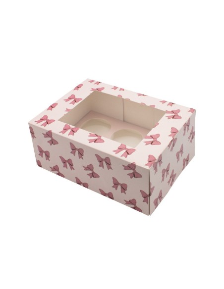 Simply Making Cupcake Doos 6 Pink Ribbon -2st-