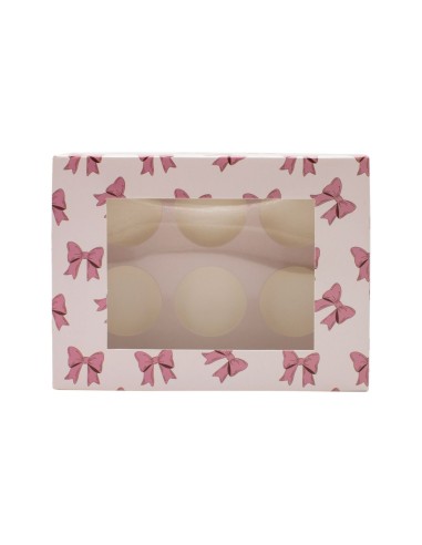 Simply Making Cupcake Doos 6 Pink Ribbon -2st-