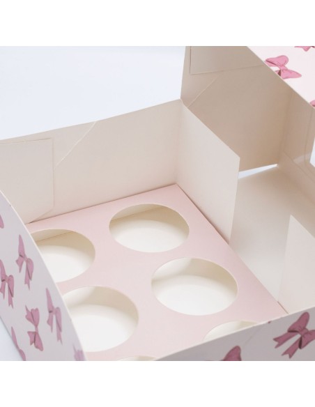 Simply Making Cupcake Doos 6 Pink Ribbon -2st-