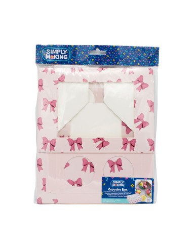 Simply Making Cupcake Doos 6 Pink Ribbon -2st-