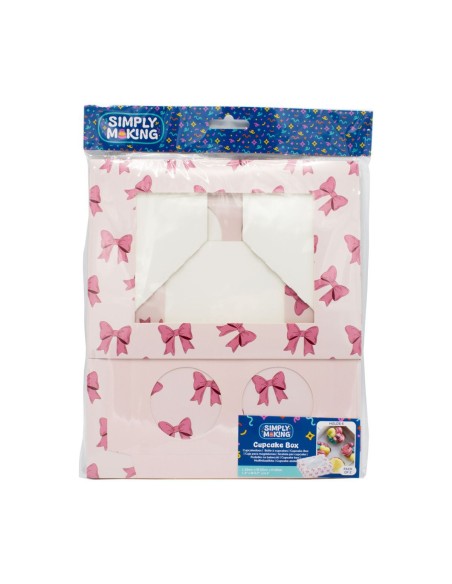 Simply Making Cupcake Doos 6 Pink Ribbon -2st-