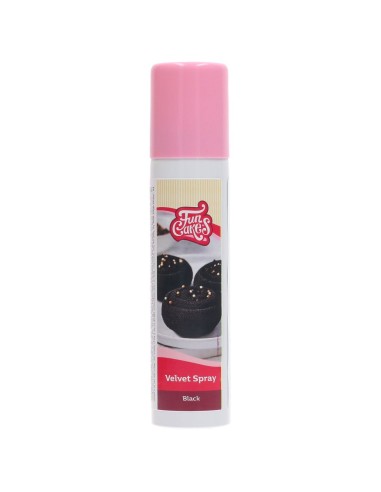 FunCakes Eetbare Velvet Spray Zwart -100ml-