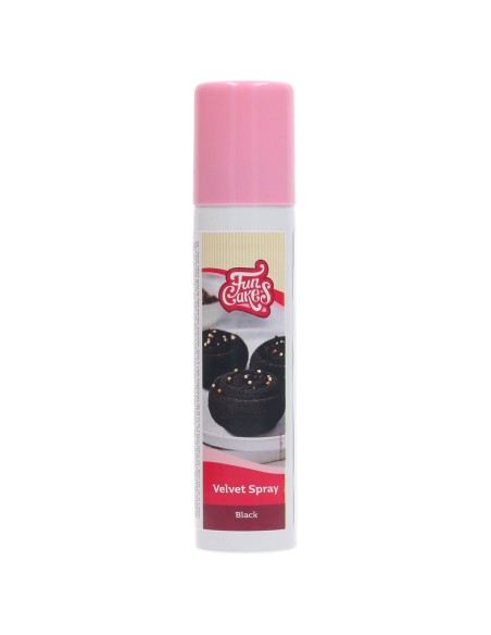 FunCakes Eetbare Velvet Spray Zwart -100ml-
