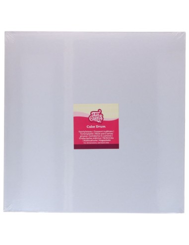 FunCakes Cake Drum Vierkant -40cm- Wit