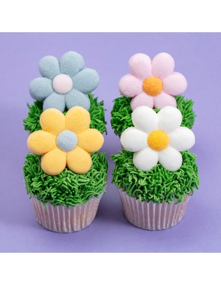 PME Marshmallow Treats Pastel Bloemen -12st-