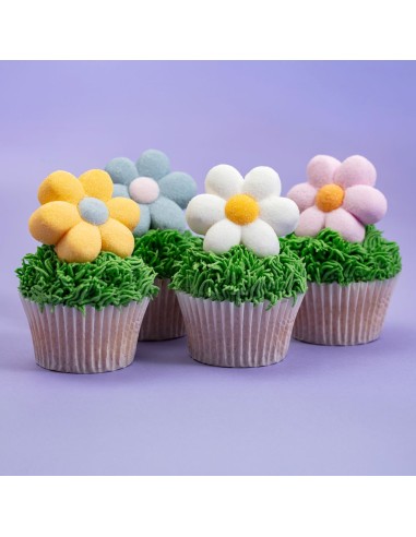 PME Marshmallow Treats Pastel Bloemen -12st-