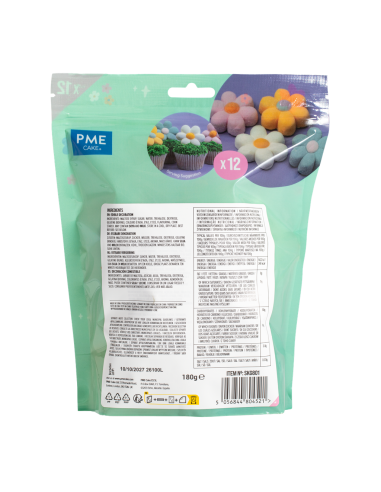 PME Marshmallow Treats Pastel Bloemen -12st-