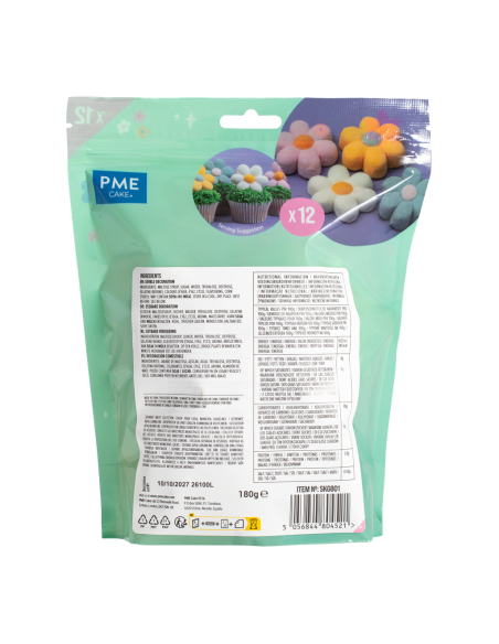 PME Marshmallow Treats Pastel Bloemen -12st-