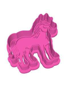 3D Uitsteker op Maat: Paard met Stempel 2