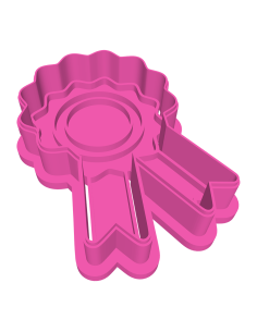 3D Uitsteker op Maat: Paarden Rozet met Stempel 2