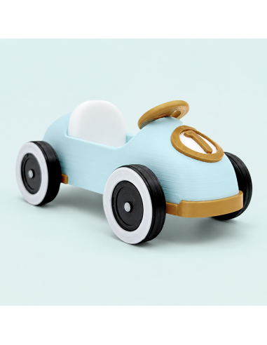 3D Taarttopper op Maat: 1e Retro Loopauto