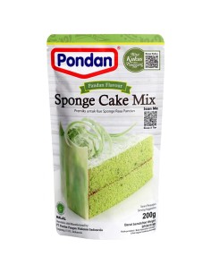 Pondon Mix voor Biscuit Pandan -200gr-