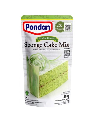 Pondon Mix voor Biscuit Pandan -200gr-