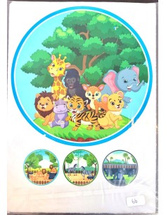 Eetbare Print B-Keuze Nr. 66: Dierentuin