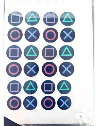 Eetbare Print B-Keuze Nr. 39: Playstation Buttons