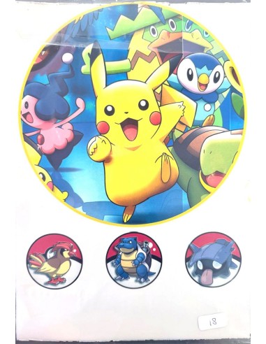 Eetbare Print B-Keuze Nr. 18: Pokemon