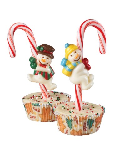 Wilton Chocolate & Candy Cane Mold Snowman