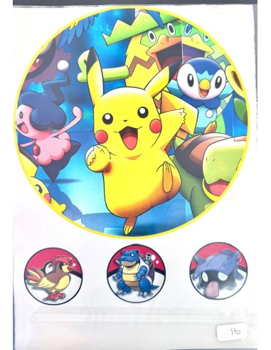 Eetbare Print B-Keuze Nr. 16: Pokemon