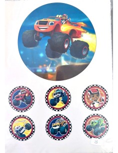 Eetbare Print B-Keuze Nr. 13: Monster Trucks