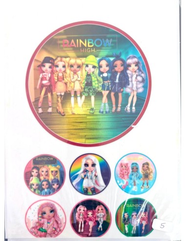 Eetbare Print B-Keuze Nr. 5: Rainbow High