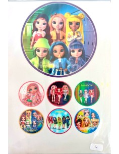 Eetbare Print B-Keuze Nr. 4: Rainbow High