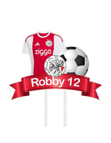 Full Colour Taarttopper op Maat: Ajax