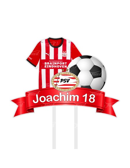 Full Colour Taarttopper op Maat: PSV