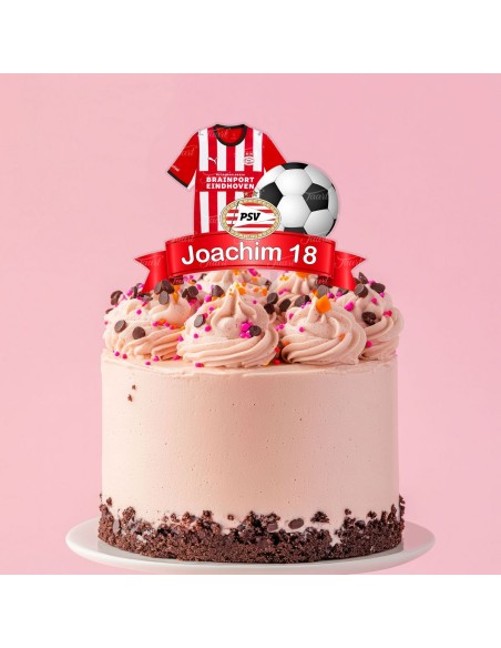 Full Colour Taarttopper op Maat: PSV
