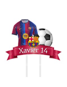 Full Colour Taarttopper op Maat: Barcelona