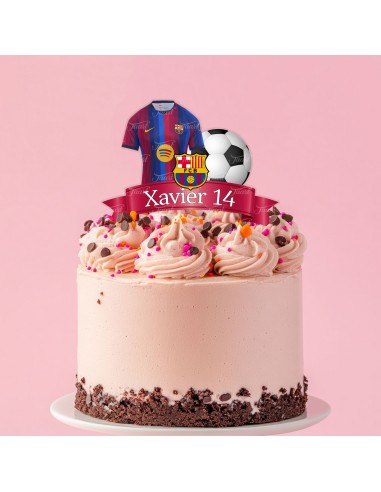 Full Colour Taarttopper op Maat: Barcelona