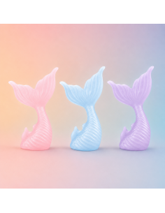 3D Taarttopper op Maat: Zeemeerminstaart - Transparant