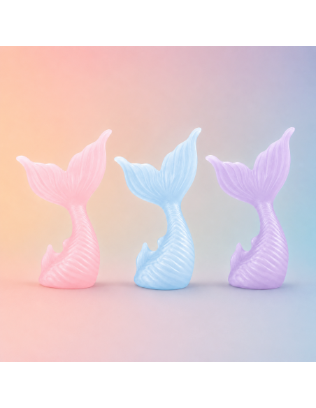 3D Taarttopper op Maat: Zeemeerminstaart - Transparant