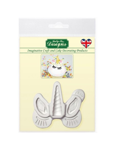 Katy Sue Siliconen mal Eenhoorn Oren, Hoorn & Wimpers