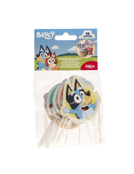 Dekora Cupcake Toppers Bluey -16st-