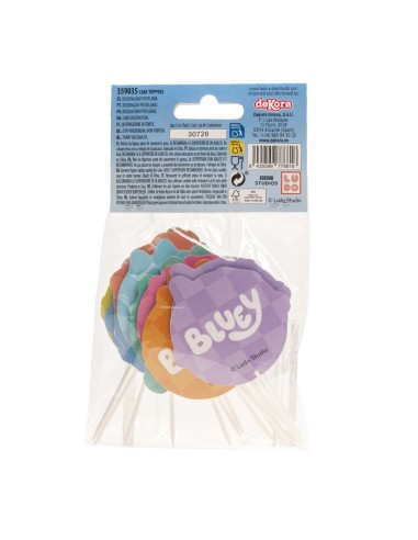 Dekora Cupcake Toppers Bluey -16st-