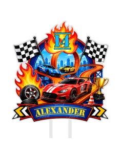 Full Colour Taarttopper op Maat: Hotwheels 2