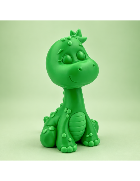 3D Taarttopper op Maat: Dino - Kleur naar Keuze