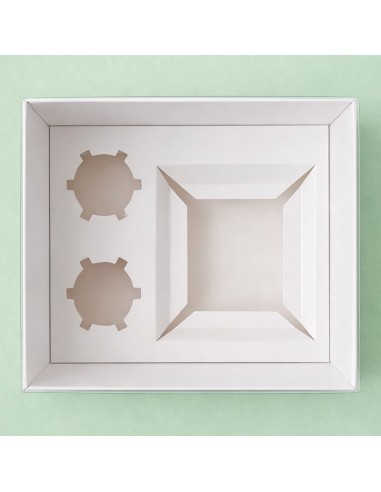 Bento Taartdoos + 2 Cupcakes -18x25x12,7cm-