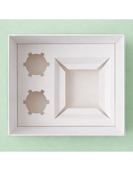 Bento Taartdoos + 2 Cupcakes -18x25x12,7cm-