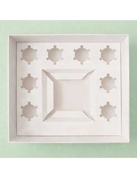 Bento Taartdoos + 8 Cupcakes -33x25x12,7cm-