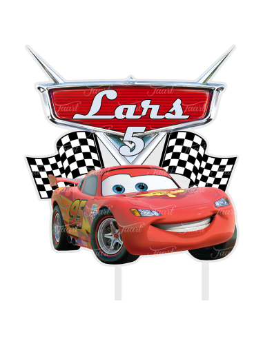 Full Colour Taarttopper op Maat: Cars 1