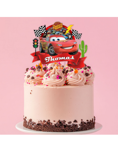 Full Colour Taarttopper op Maat: Cars 2