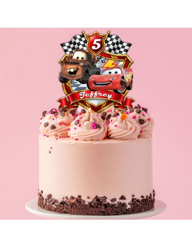 Full Colour Taarttopper op Maat: Cars 3