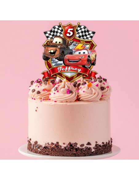 Full Colour Taarttopper op Maat: Cars 3