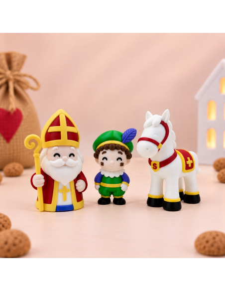 3D Taarttopper op Maat: Sinterklaas Set