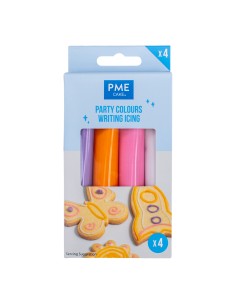 PME Eetbare Icing Schrijver Party Set -4x20gr-