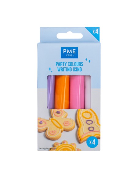 PME Eetbare Icing Schrijver Party Set -4x20gr-