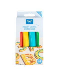 PME Eetbare Icing Schrijver Primair Set -4x20gr-