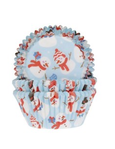 House of Marie Baking Cups Sneeuwpop -48st-